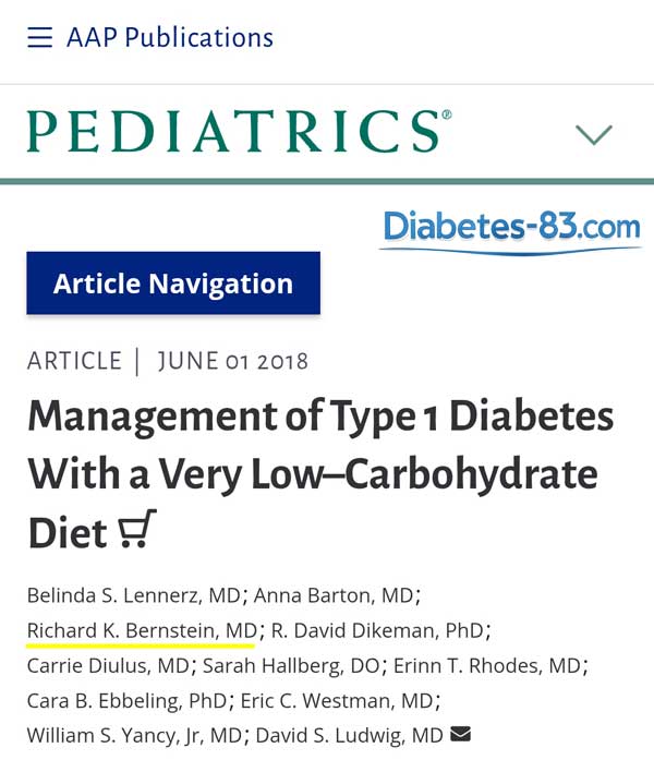 articlew that praises the low-carb diet for diabetes